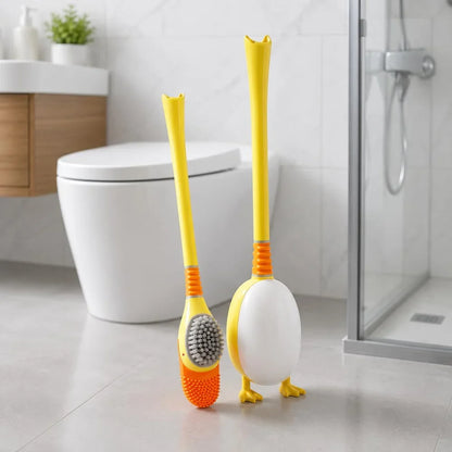 SplashMate™ | Hygienische Silikon-Toilettenbürste mit Entenhalter