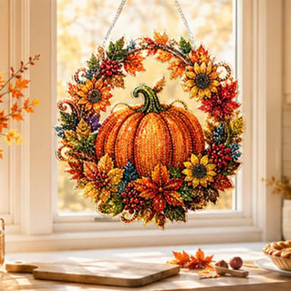 1+1 Kaching-Paket - 30 DIY Herbstkranz mit Strasssteinen zum Basteln | AutumnGlow