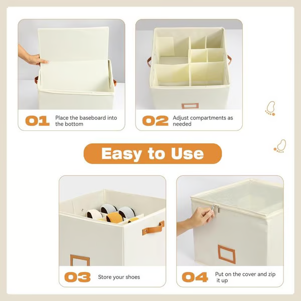 ShoeCube™ | Faltbarer Schuhorganizer – Platzsparend, verstellbar & tragbar