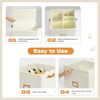 ShoeCube™ | Faltbarer Schuhorganizer – Platzsparend, verstellbar & tragbar