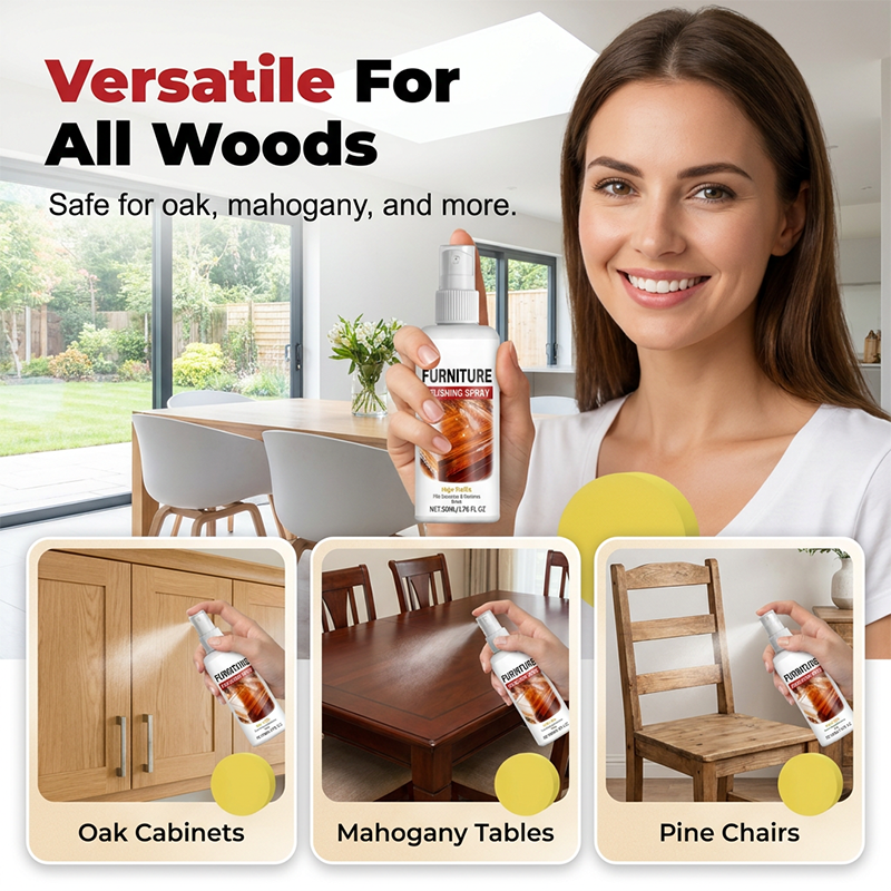 Holzpflege & Möbelpolitur mit Applikatorschwamm | WoodShine™