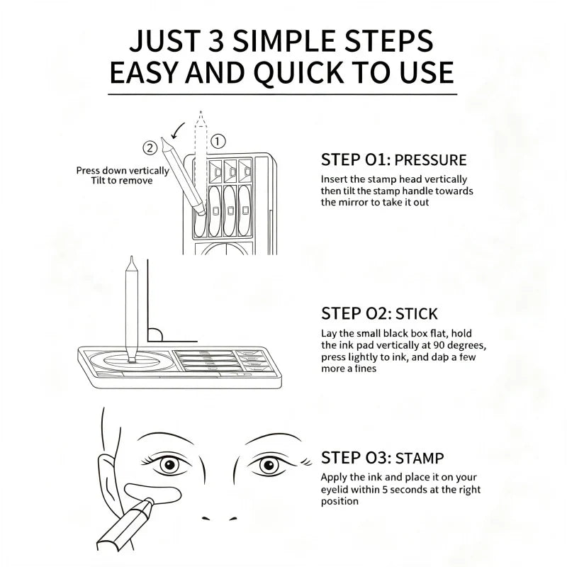 1+1 GRATIS PAKET - Stempel-Eyeliner wasserfest symmetrisch | StampLiner