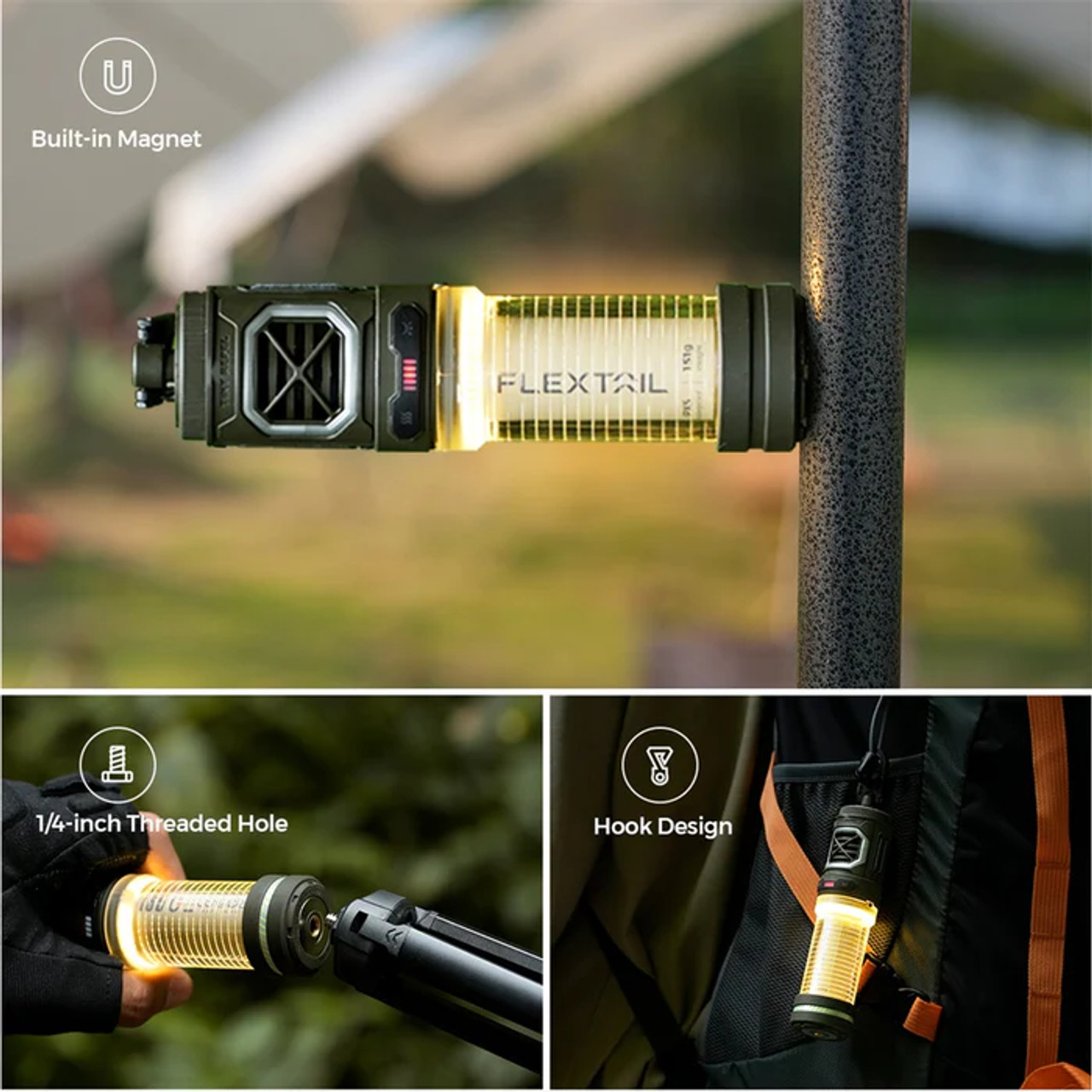 Campalo 2-in-1 Mückenschutz mit LED-Licht