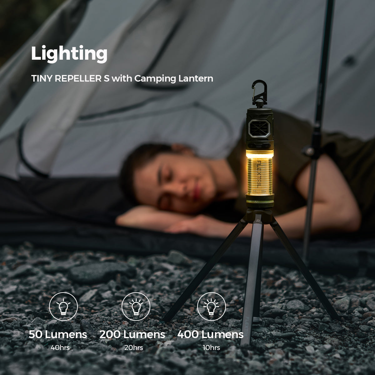 Campalo 2-in-1 Mückenschutz mit LED-Licht