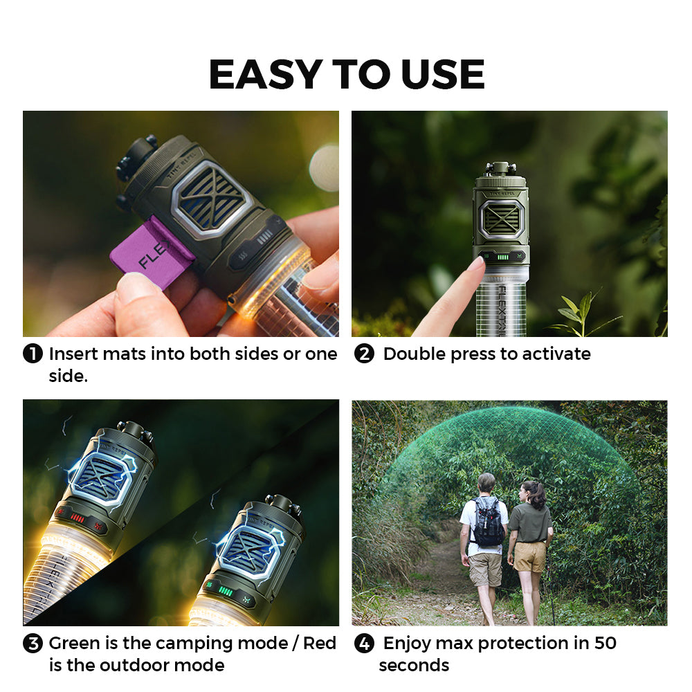Campalo 2-in-1 Mückenschutz mit LED-Licht