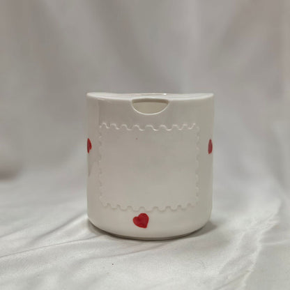 Keramiktasse Herzform