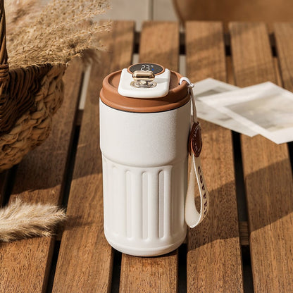 Premium Thermobecher mit LED-Temperaturanzeige – Stilvoll & Auslaufsicher