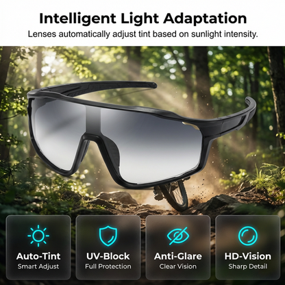 VisionFlex™ | Sportbrille – Photochrom, UV-Schutz & Panorama-Design