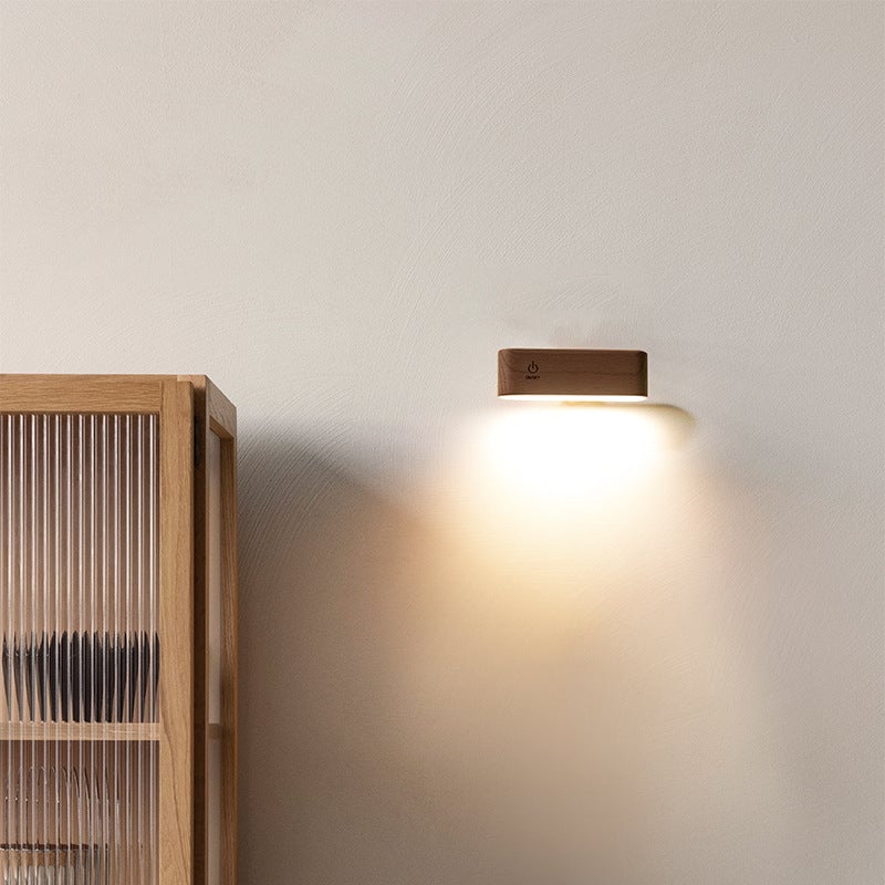 WoodGlow Magnetlampe an der Wand