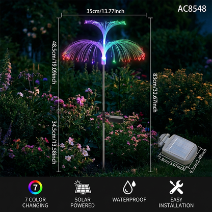 LuminaJelly™ | Solar Gartenlichter – Farbwechsel LED Qualle, wetterfest & kabellos