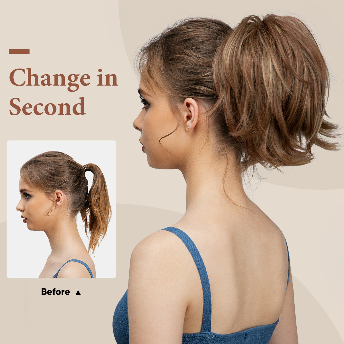 Grande™ – Voluminöser Pferdeschwanz mit Krallenclip | 50 % RABATT