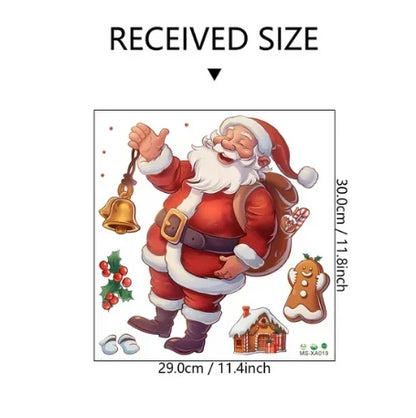 3D Weihnachtsmann Wandsticker aus PVC