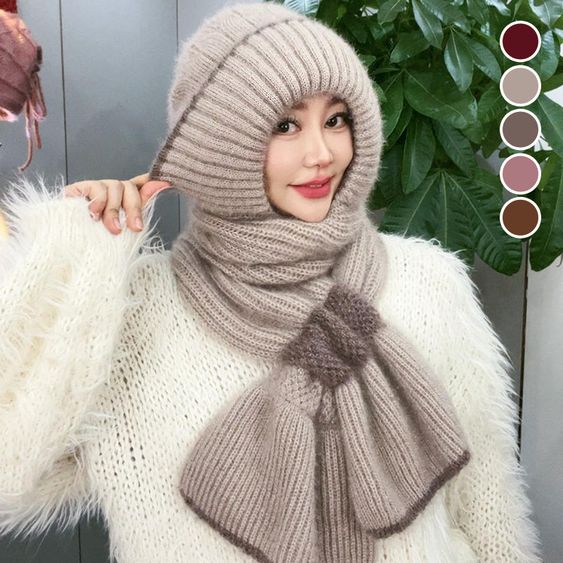 1+1 GRATIS | Mia™ - Damen-Wintermütze mit Schal und winddichtem Ohrenschutz
