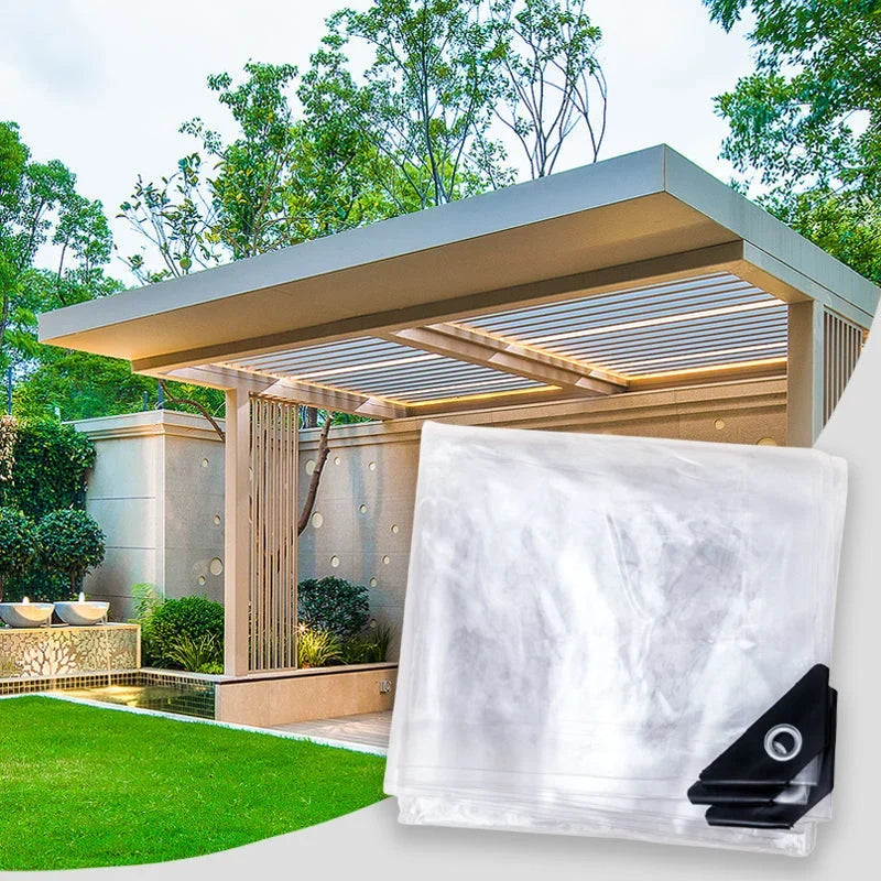 Transparente PVC Plane wasserdicht mit Ösen für Außenbereiche