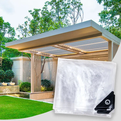Transparente PVC Plane wasserdicht mit Ösen für Außenbereiche
