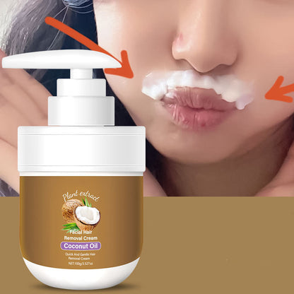 Gesichts Enthaarungscreme mit Aloe Vera und Hyaluronsäure 100 g