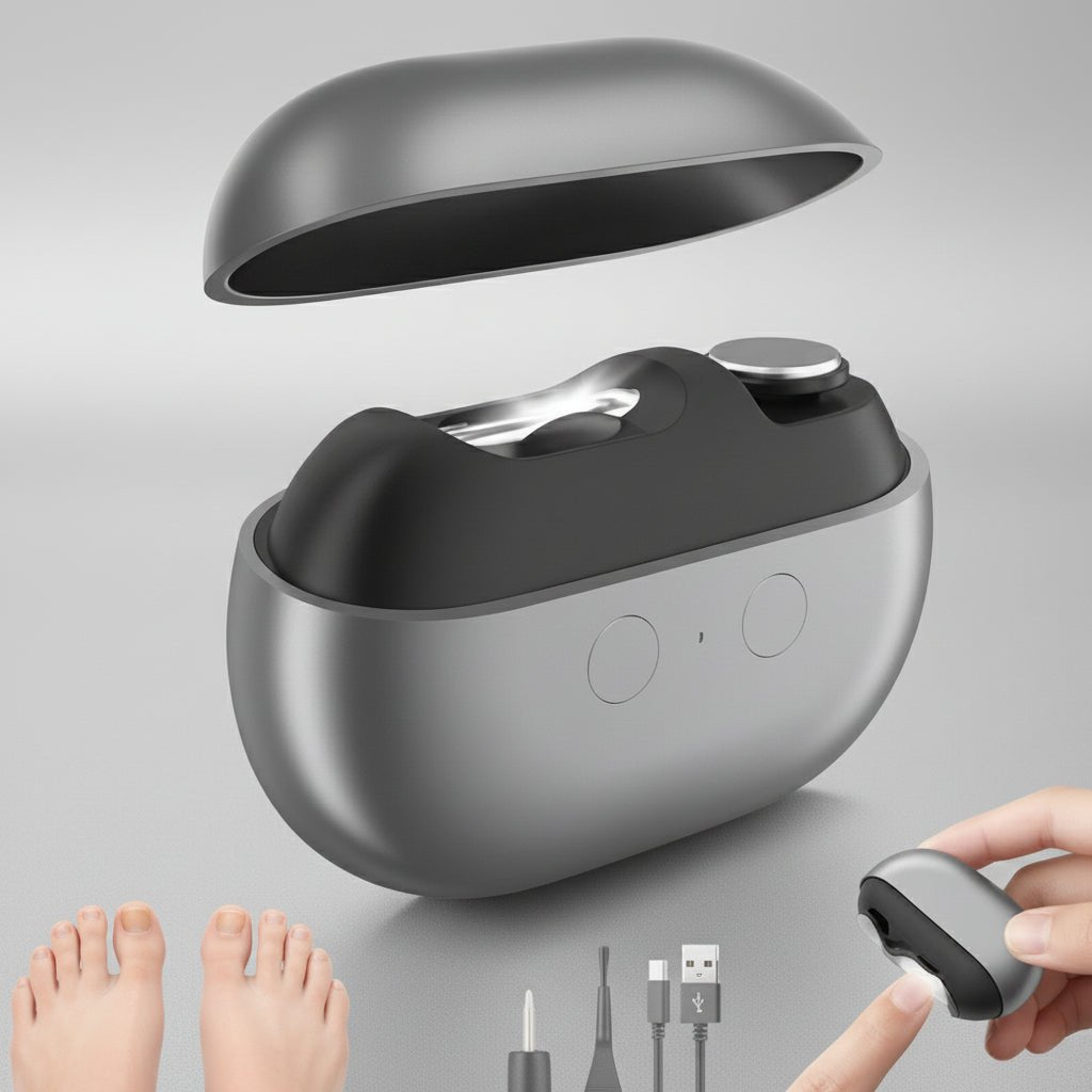 Elektrische Nagelschere mit LED-Licht | Klippglöd