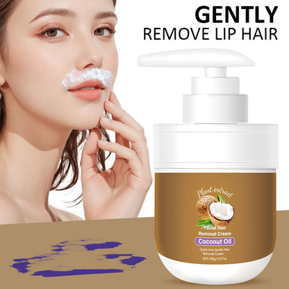 Gesichts Enthaarungscreme mit Aloe Vera und Hyaluronsäure 100 g