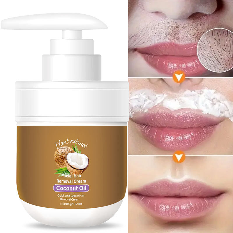 Gesichts Enthaarungscreme mit Aloe Vera und Hyaluronsäure 100 g