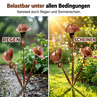CallaChime™ | Handgefertigter Gartenstab mit Klangspiel