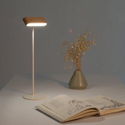 WoodGlow Tischlampe Walnuss