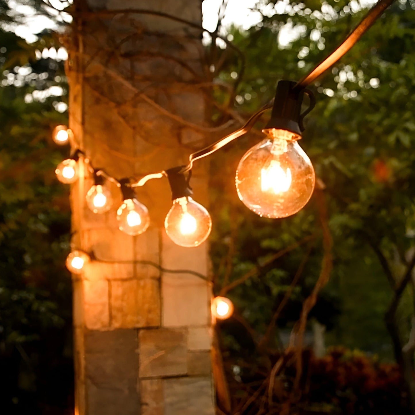 FairyFlicker Lichterketten | Luxuriöse Terrassenbeleuchtung mit wasserdichtem Schutz | 50% RABATT