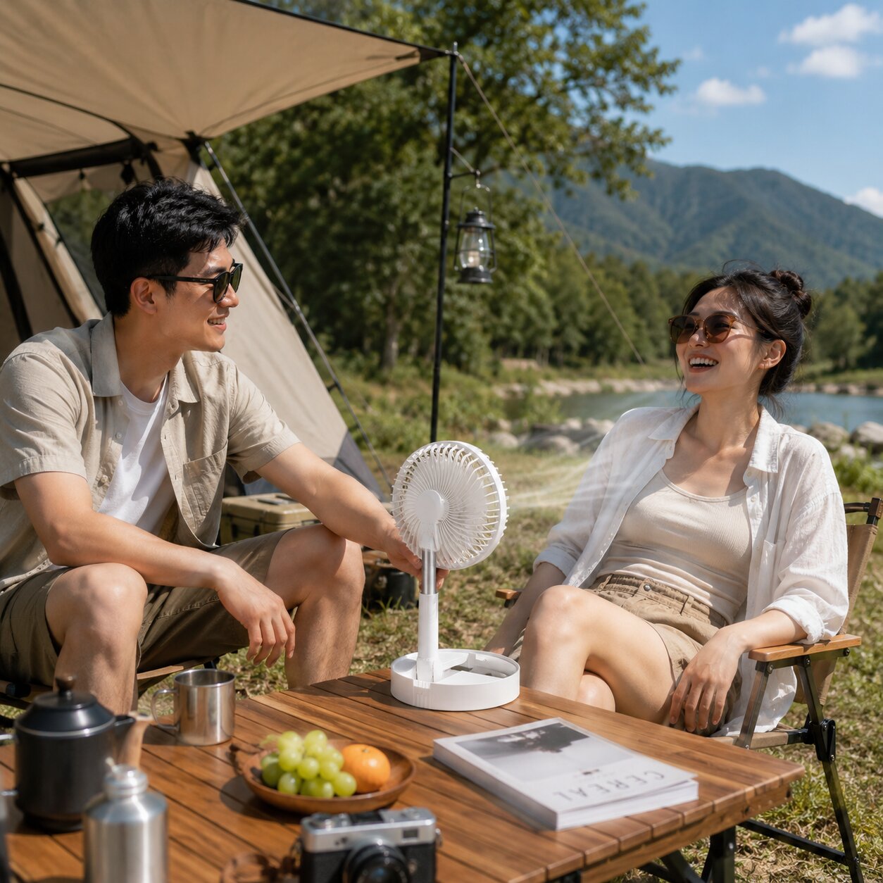 Faltbarer USB Akku Ventilator | Faltbrise