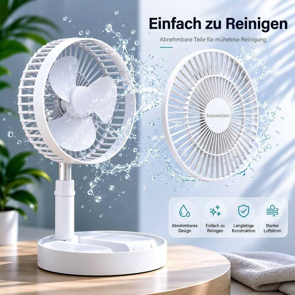 Faltbarer USB Akku Ventilator | Faltbrise