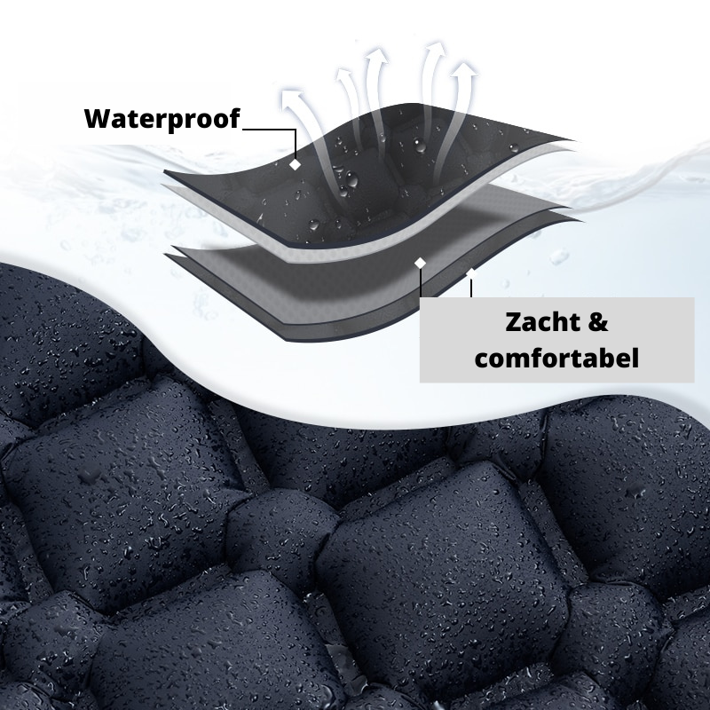 SleepEase™™ - Sofortiger Komfort überall mit integriertem Kissen und Pumpe