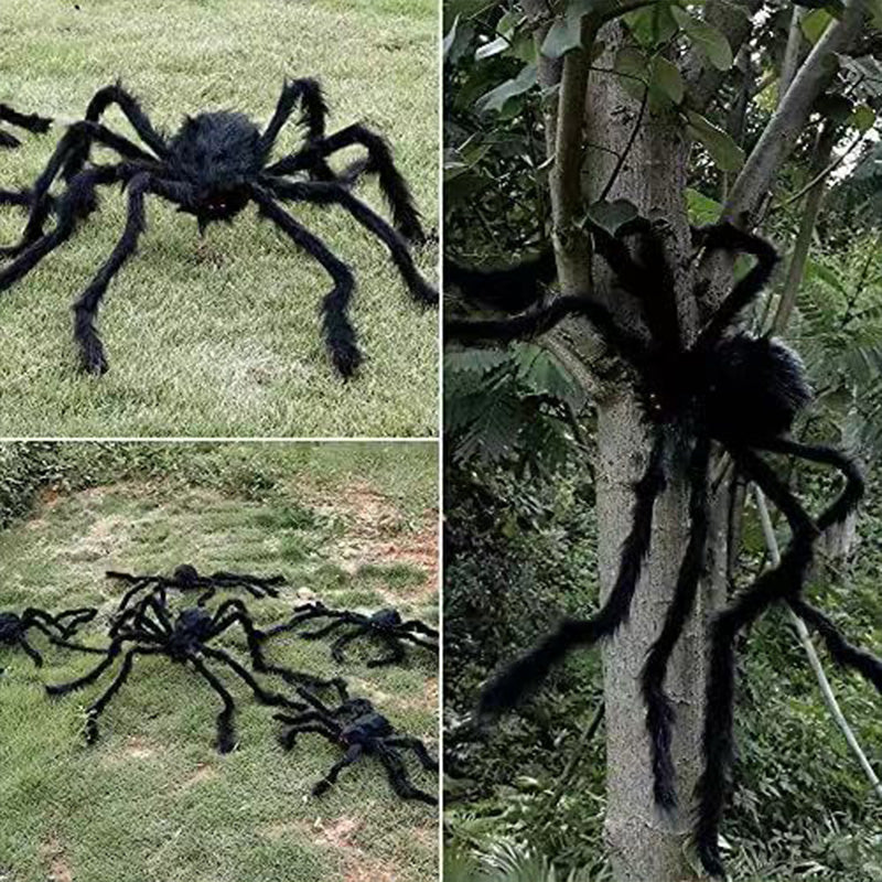 Halloween Spinnennetz LED Lichterkette 5 m mit Fernbedienung