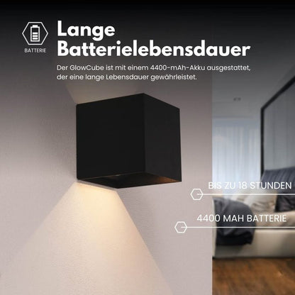 Kabellose LED-Wandleuchte für Innen & Außen | Akku-Wandlampe mit Bewegungssensor