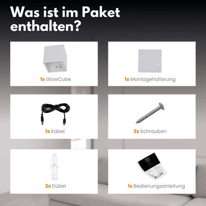 Kabellose LED-Wandleuchte für Innen & Außen | Akku-Wandlampe mit Bewegungssensor