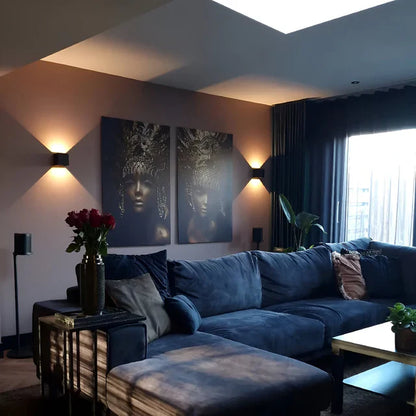 Kabellose LED-Wandleuchte für Innen & Außen | Akku-Wandlampe mit Bewegungssensor