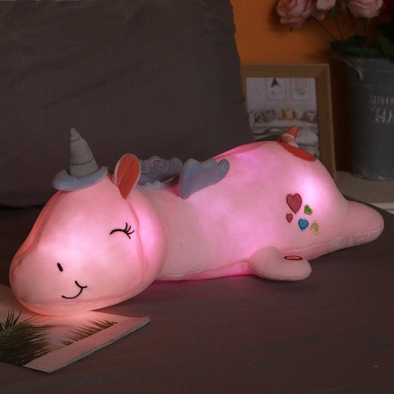Leuchtendes Einhorn-Plüschtier