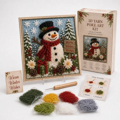 Weihnachts-Garn-Steckbild ohne Nähen | Foldery