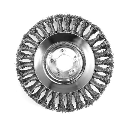 TurboTrimmer™ Unkrautbürste – Rasentrimmer-Aufsatz gegen Unkraut in Fugen