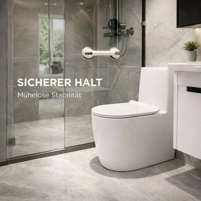 Haltegriff für Dusche, Badewanne oder WC mit Saugnapf | Badewannengriff für Senioren ohne Bohren | GripSicher