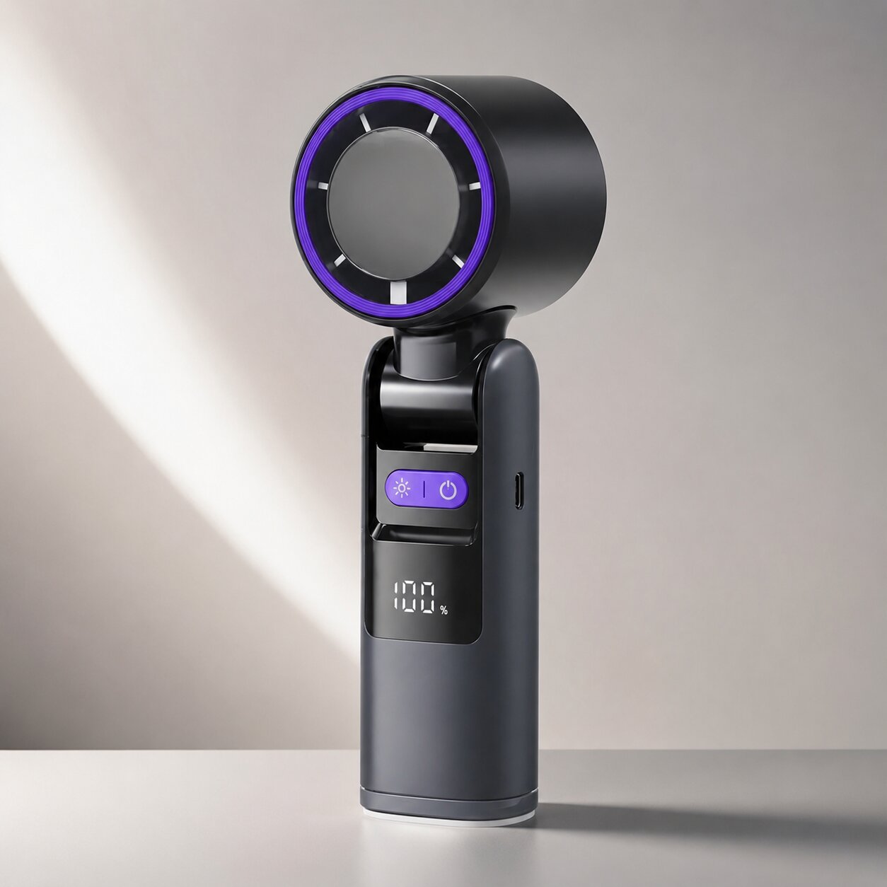 Kühlgold™ Handventilator mit Kühlplatte – Sofort-Abkühlung für unterwegs
