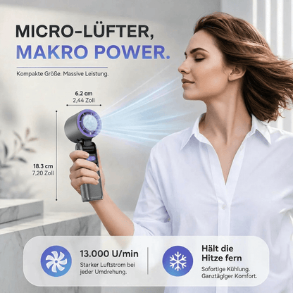 Kühlgold™ Handventilator mit Kühlplatte – Sofort-Abkühlung für unterwegs