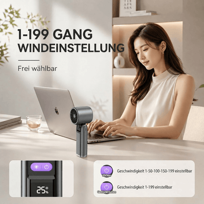 Kühlgold™ Handventilator mit Kühlplatte – Sofort-Abkühlung für unterwegs