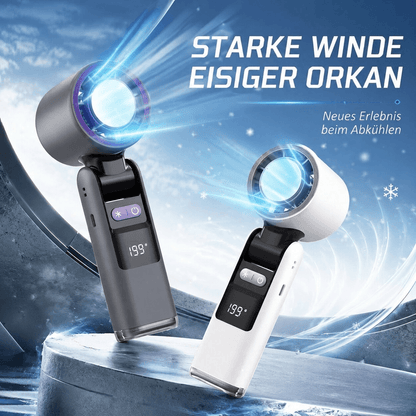 Kühlgold™ Handventilator mit Kühlplatte – Sofort-Abkühlung für unterwegs