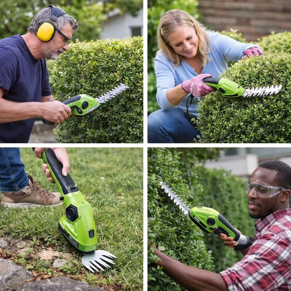 Heckenschere mit Akku | Grasschere für Garten | GrünKlinge