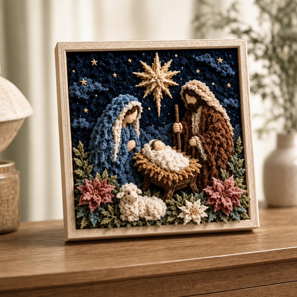 3D Stoff-Steckbild Bastelset ohne Nähen | Faithtuck