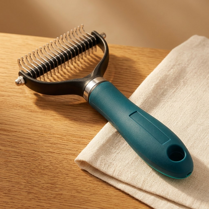 PetGroom™ Doppelseitige Entfilzungsbürste – Löst Knoten ohne zu ziehen