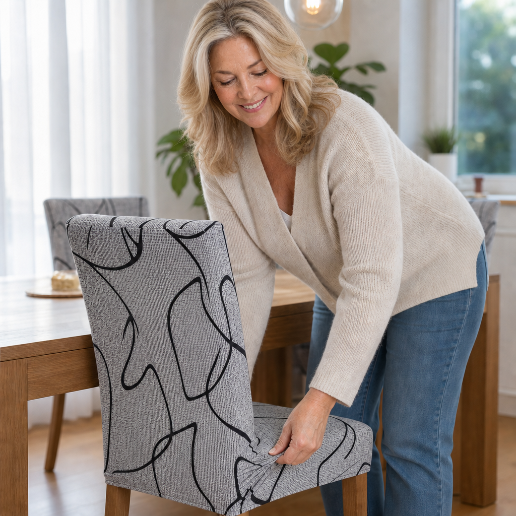 Snugchair – Elastischer Stuhlbezug für Esszimmerstühle