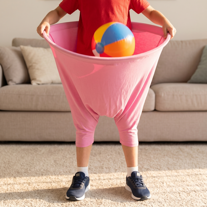 Gigglepants™ | Party-Spiel mit Riesen-Hose & Bällen für Garten & Kindergeburtstag