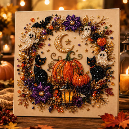 Halloween Diamond-Painting Bastelset mit Perlen | Beadory