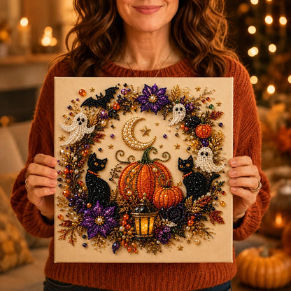 Halloween Diamond-Painting Bastelset mit Perlen | Beadory