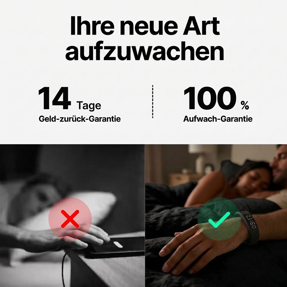 Vibrationswecker Armband lautlos mit USB Aufladung