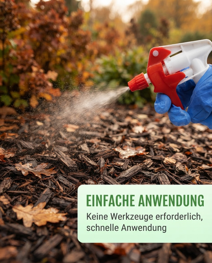 Landschaftskleber wetterfest – Mulch, Kies & Sand fixieren gegen Herbststurm & Dauerregen
